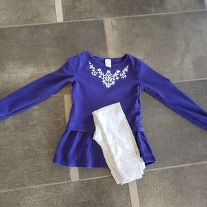4T Carters Pant Set Purple